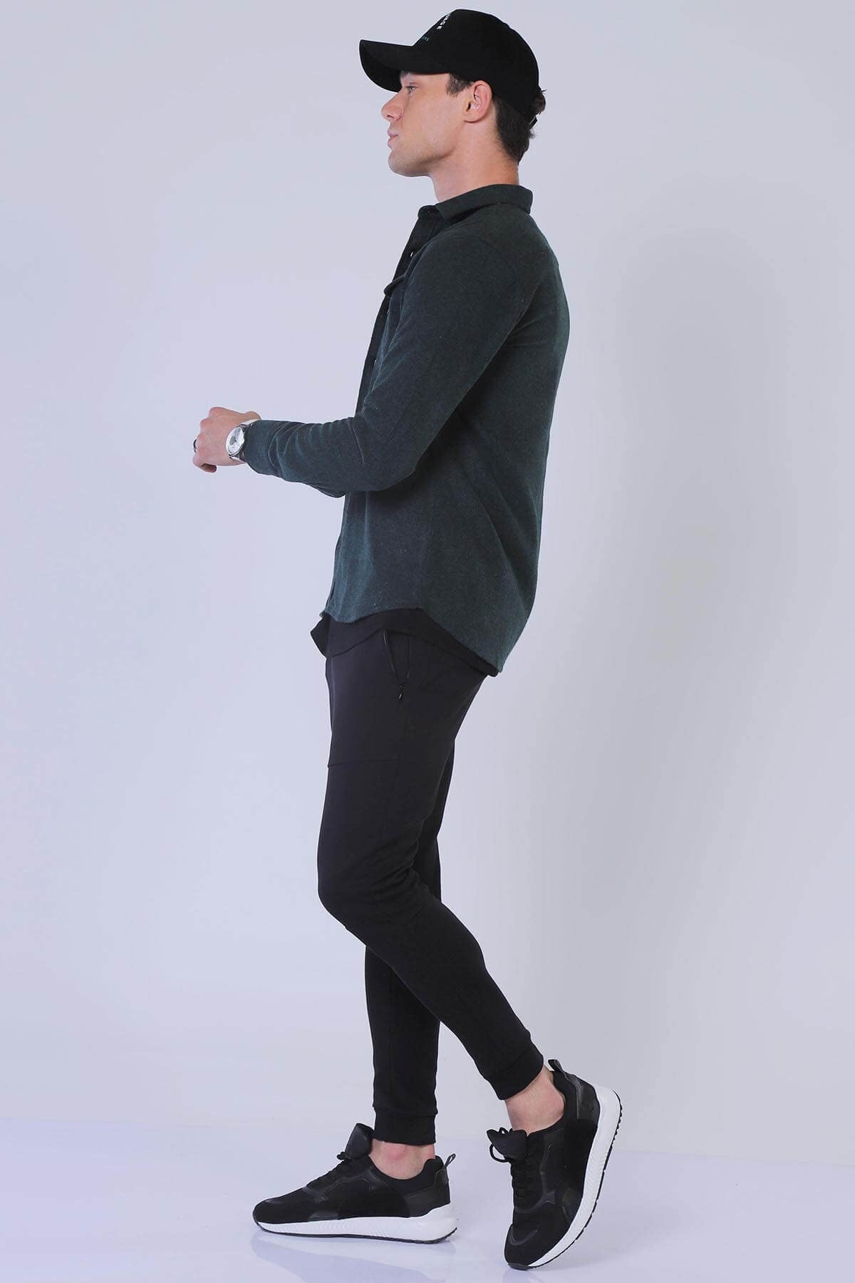 Erkek Slim Fit Gömlek Eg 1814 YESILErkek Slim Fit Gömlek Eg 1814 YESIL