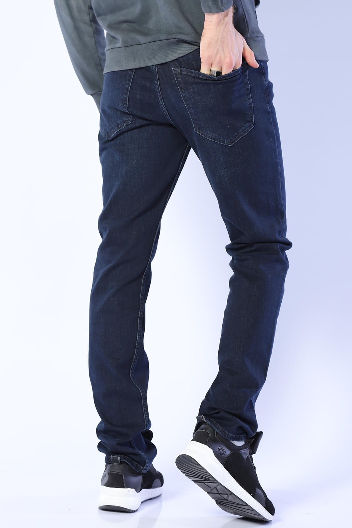Erkek Slim Fit  Normal Bel Pantolon New milano 619-08 Dark BlueErkek Slim Fit  Normal Bel Pantolon New milano 619-08 Dark Blue