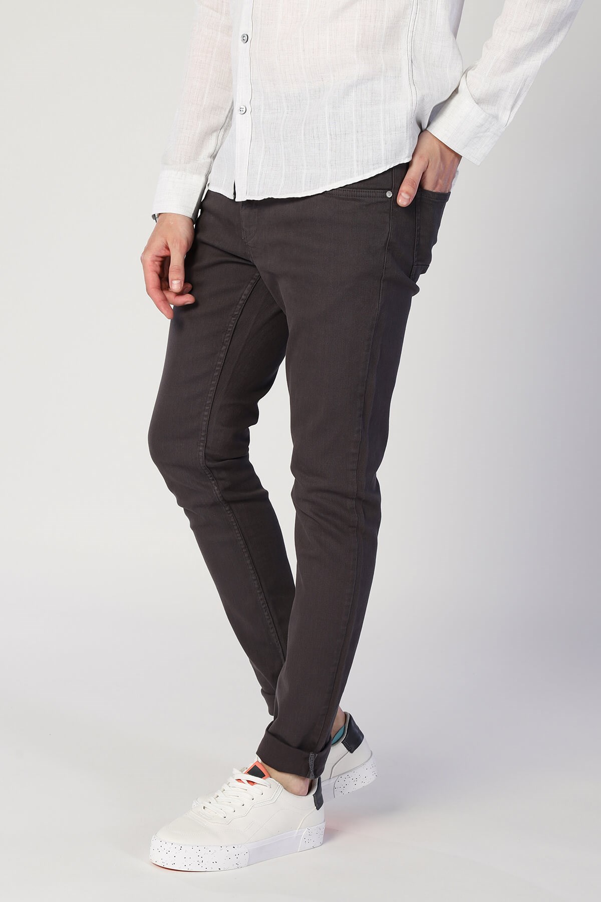 Erkek Slim Fit  Normal Bel Pantolon Gabon 540 gab GRIErkek Slim Fit  Normal Bel Pantolon Gabon 540 gab GRI