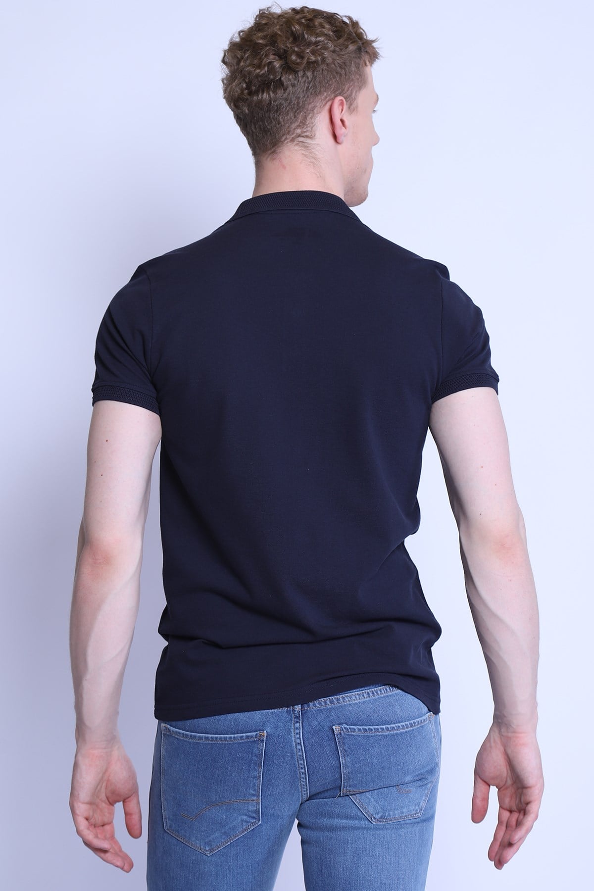 Erkek Slim Fit  Polo Yaka Tshirt Ets 1821 LACIVERTErkek Slim Fit  Polo Yaka Tshirt Ets 1821 LACIVERT