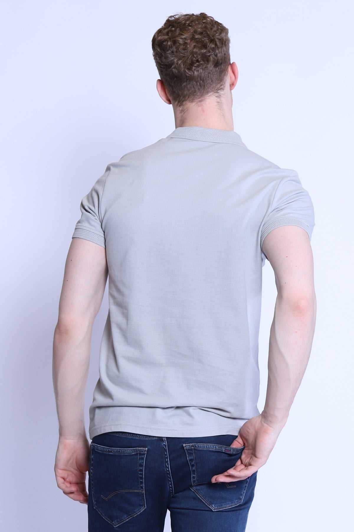Erkek Slim Fit  Polo Yaka Tshirt Ets 1821 TAŞErkek Slim Fit  Polo Yaka Tshirt Ets 1821 TAŞ
