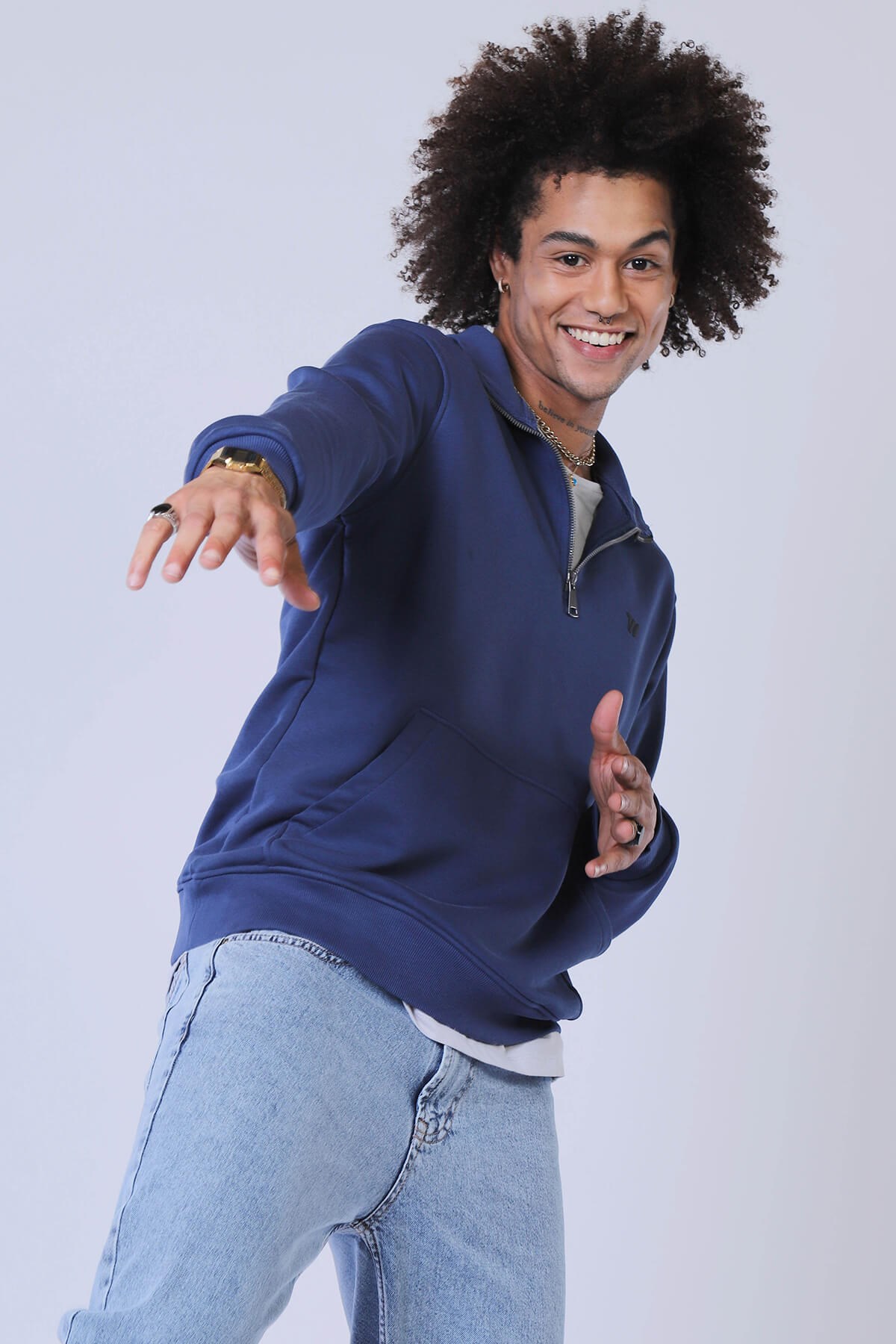 Erkek Slim Fit Sweatshirt Esw 1787 ROYALErkek Slim Fit Sweatshirt Esw 1787 ROYAL