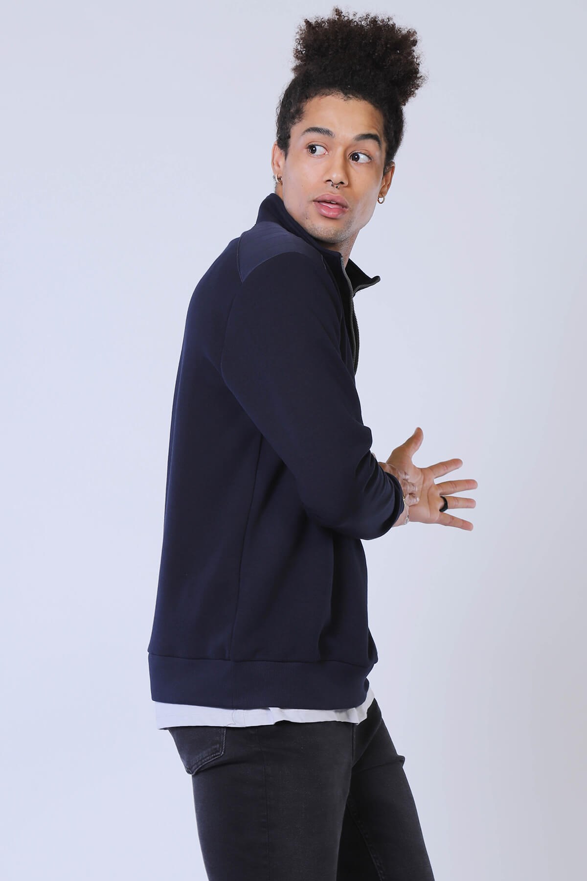 Erkek Slim Fit Sweatshirt Esw 1788 LACIVERTErkek Slim Fit Sweatshirt Esw 1788 LACIVERT