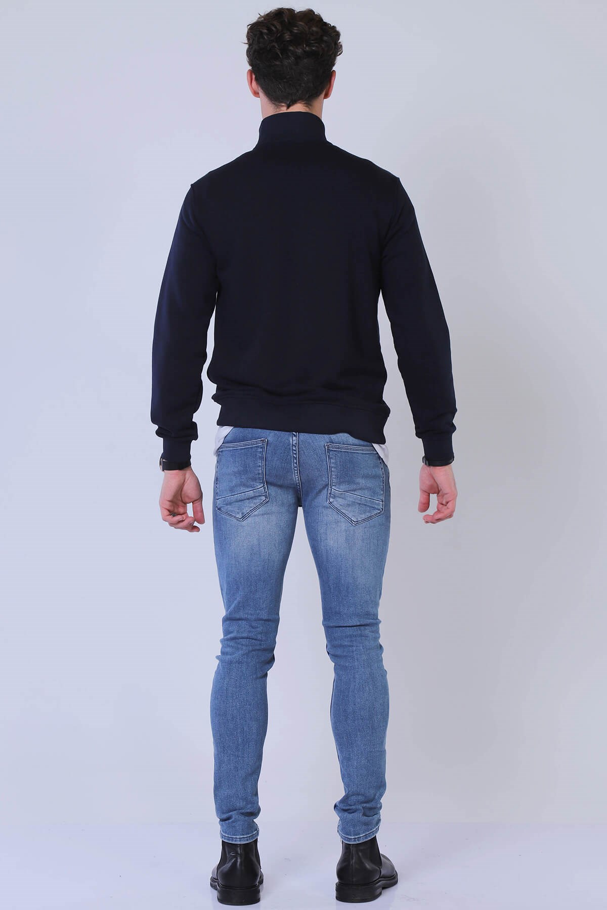 Erkek Slim Fit Sweatshirt Esw 1787 LACIVERTErkek Slim Fit Sweatshirt Esw 1787 LACIVERT