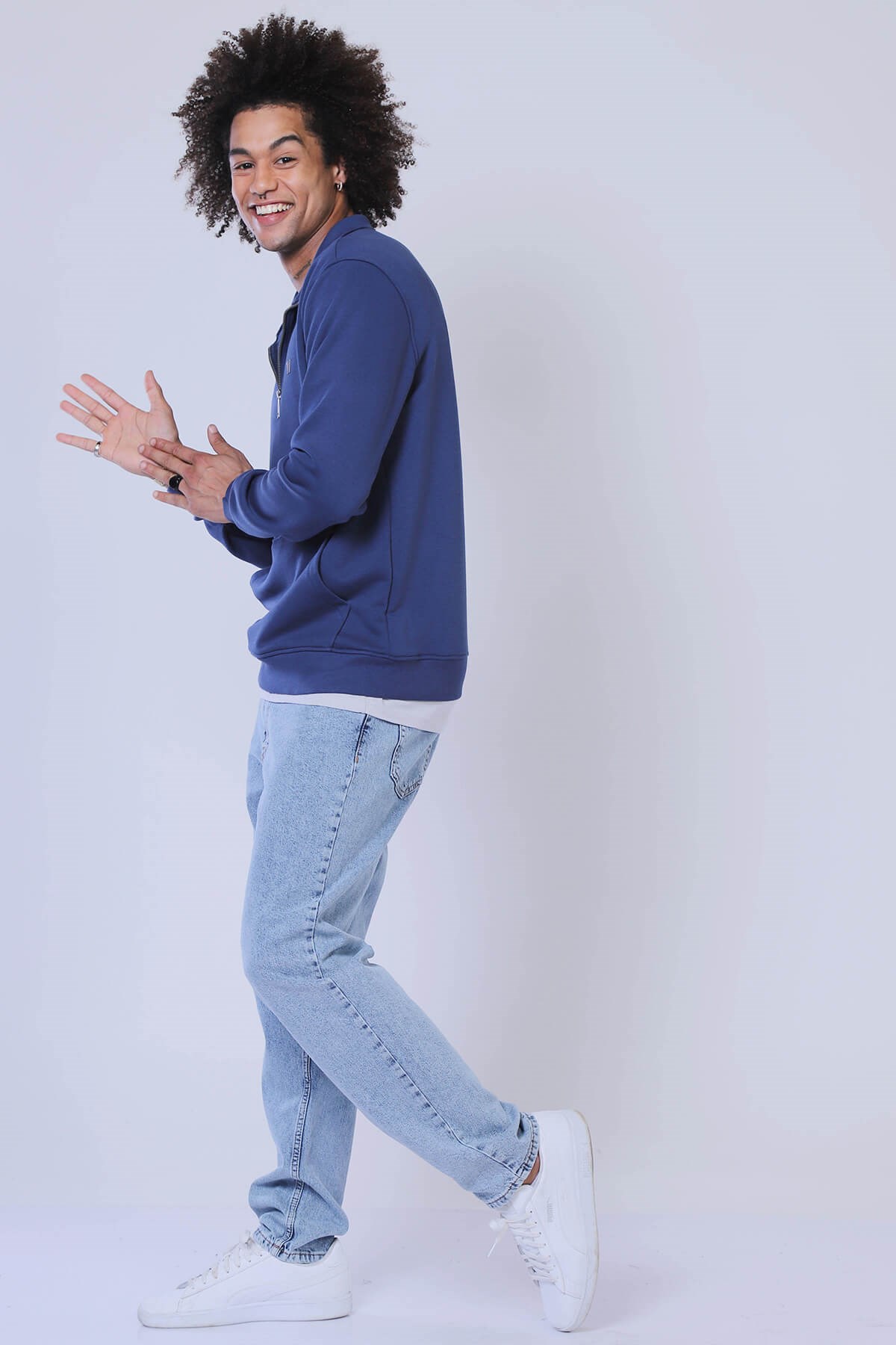 Erkek Slim Fit Sweatshirt Esw 1787 ROYALErkek Slim Fit Sweatshirt Esw 1787 ROYAL