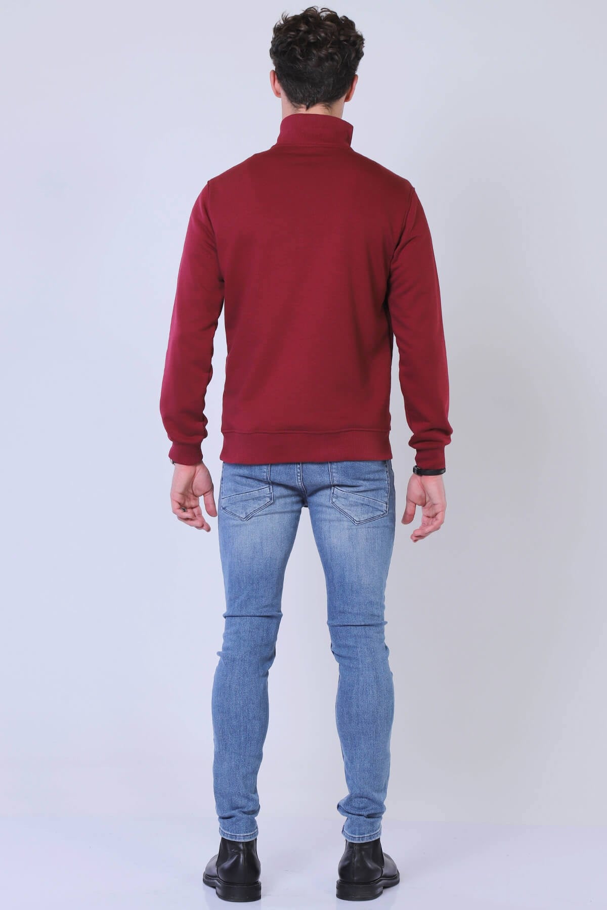 Erkek Slim Fit Sweatshirt Esw 1787 BORDOErkek Slim Fit Sweatshirt Esw 1787 BORDO
