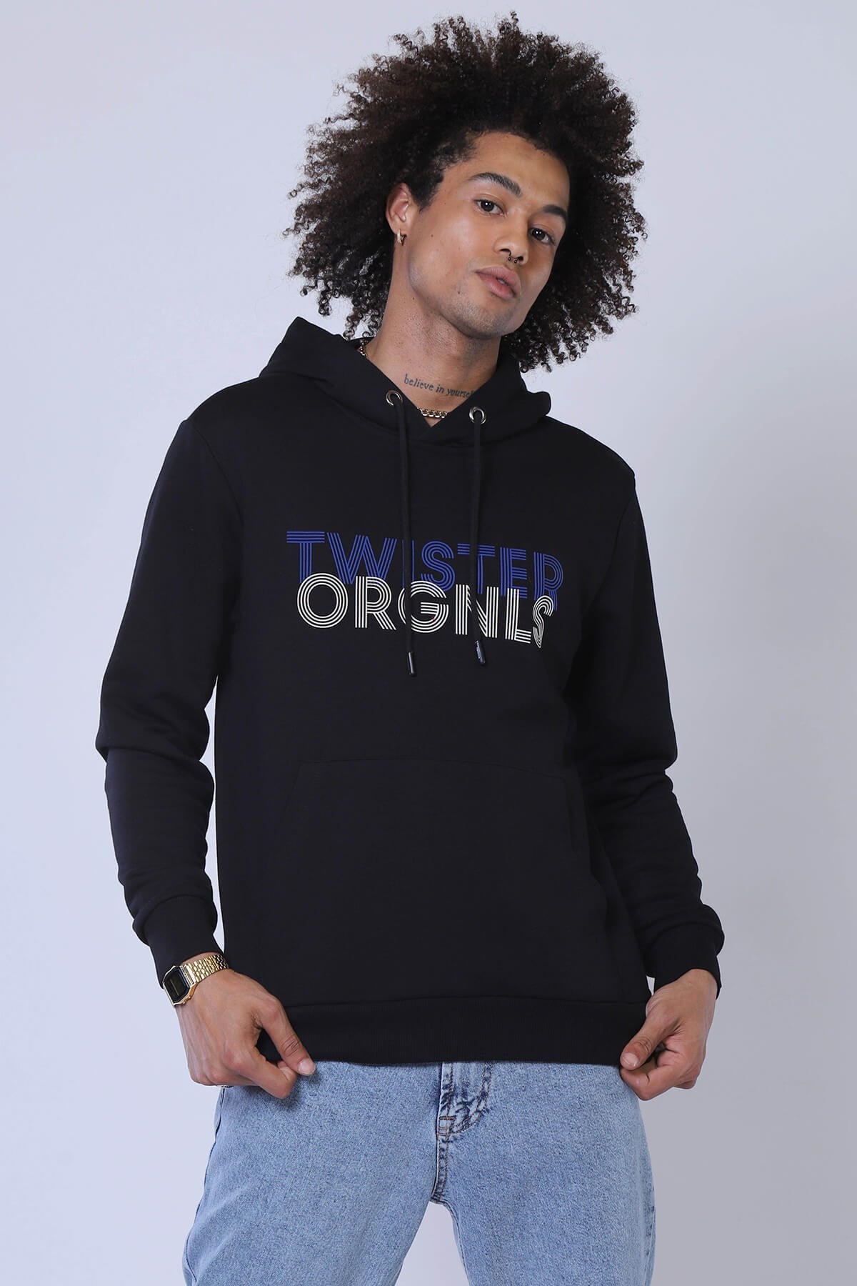 Erkek Slim Fit Sweatshirt Esw 1776 SIYAHErkek Slim Fit Sweatshirt Esw 1776 SIYAH