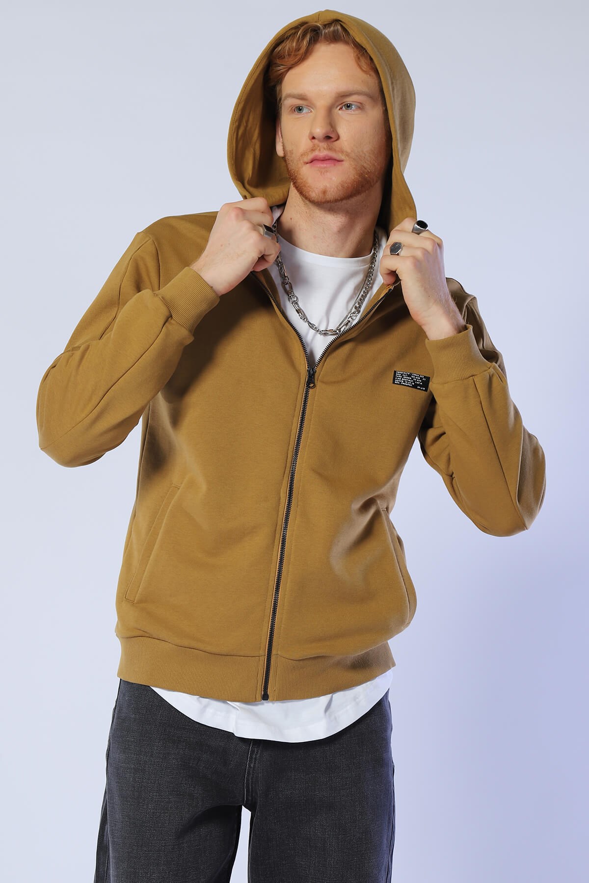Erkek Slim Fit Sweatshirt Esw 1784 TÜTÜNErkek Slim Fit Sweatshirt Esw 1784 TÜTÜN