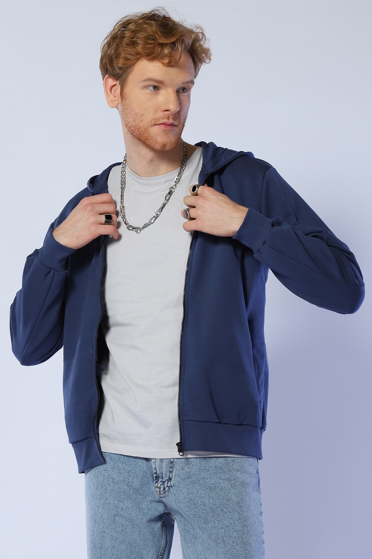 Erkek Slim Fit Sweatshirt Esw 1784 ROYALErkek Slim Fit Sweatshirt Esw 1784 ROYAL