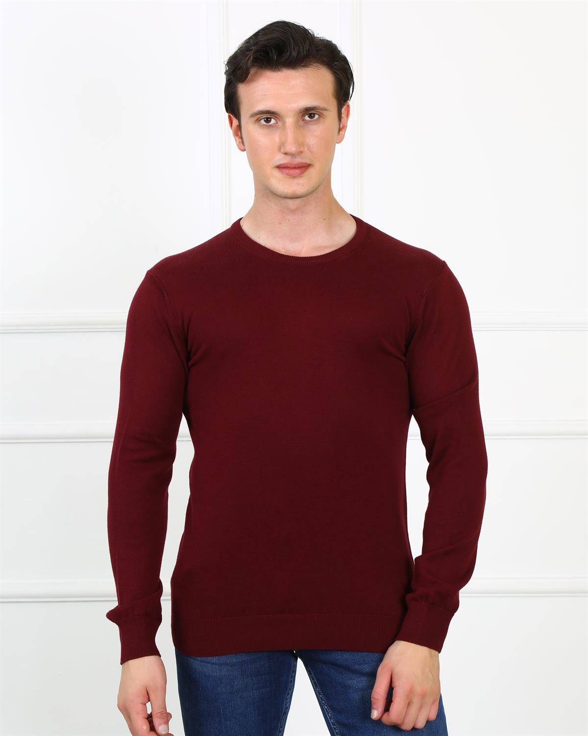 Erkek Slim Fit Trıko Et 3621 K.BORDOErkek Slim Fit Trıko Et 3621 K.BORDO
