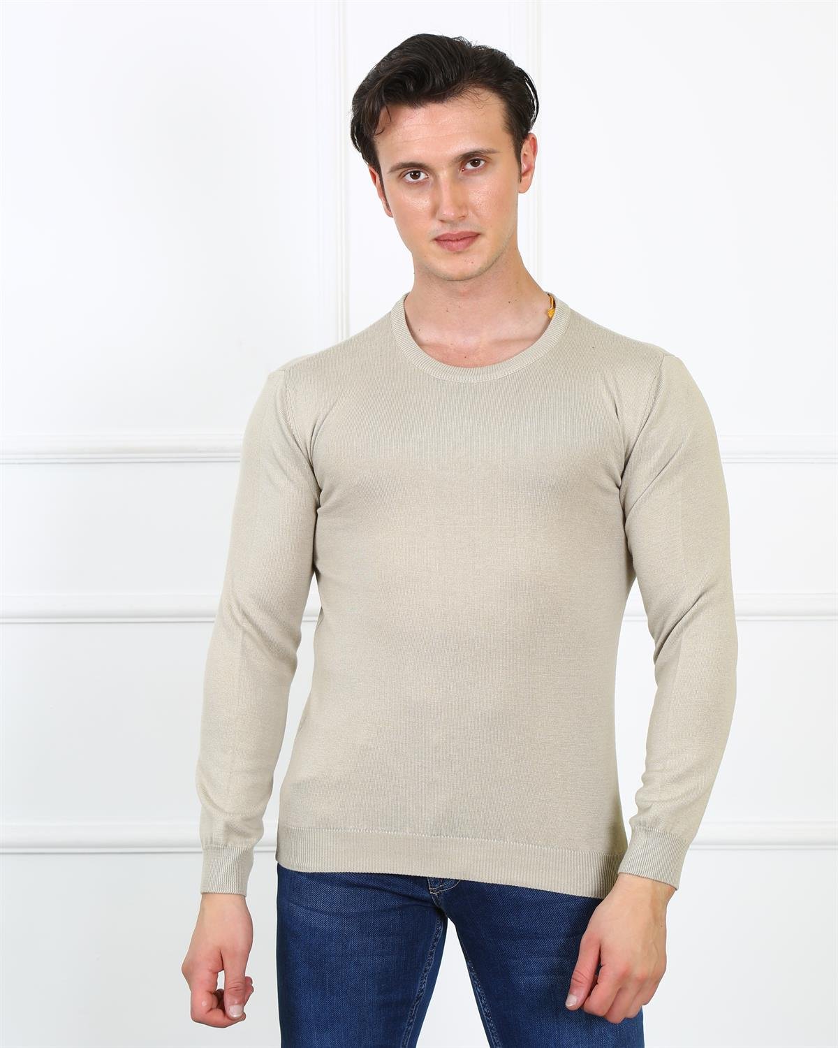 Erkek Slim Fit Trıko Et 3621 (t) BEJErkek Slim Fit Trıko Et 3621 (t) BEJ