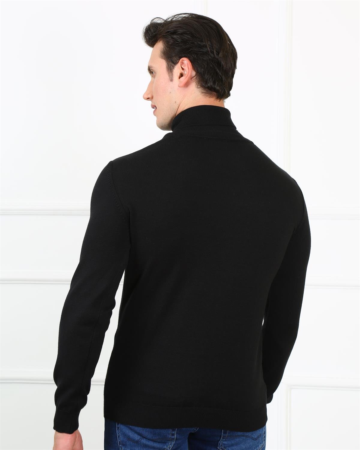 Erkek Slim Fit Trıko Et 3623 (t) SIYAHErkek Slim Fit Trıko Et 3623 (t) SIYAH