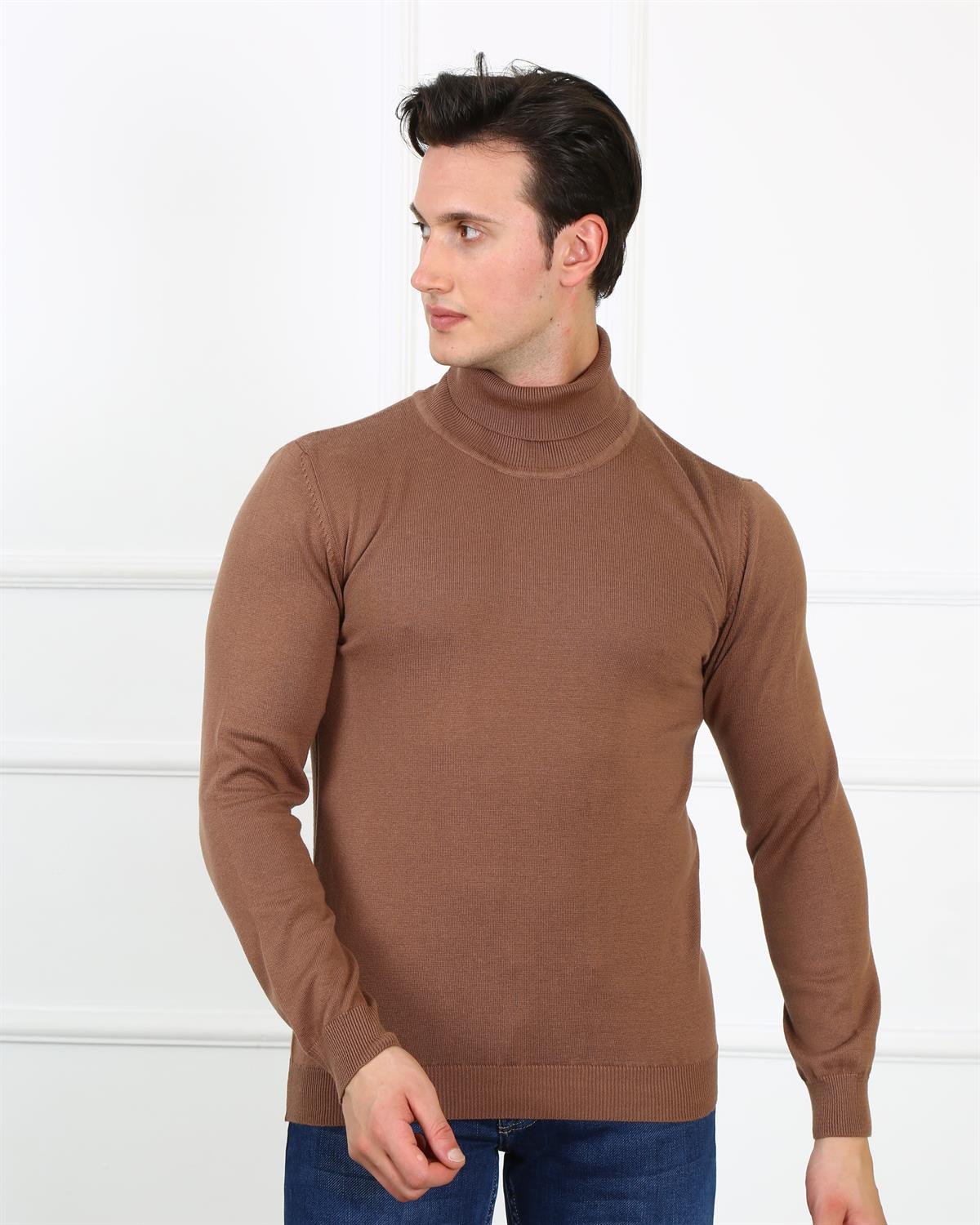 Erkek Slim Fit Trıko Et 3623 (t) KAHVEErkek Slim Fit Trıko Et 3623 (t) KAHVE