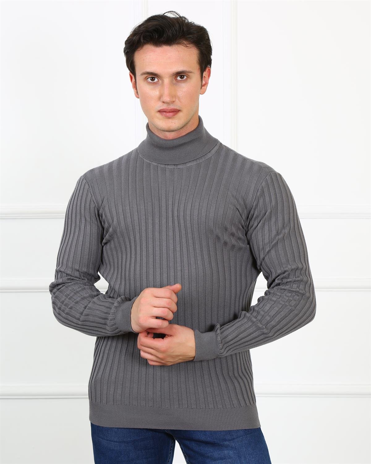 Erkek Slim Fit Trıko Et 3625 (t) GRIErkek Slim Fit Trıko Et 3625 (t) GRI
