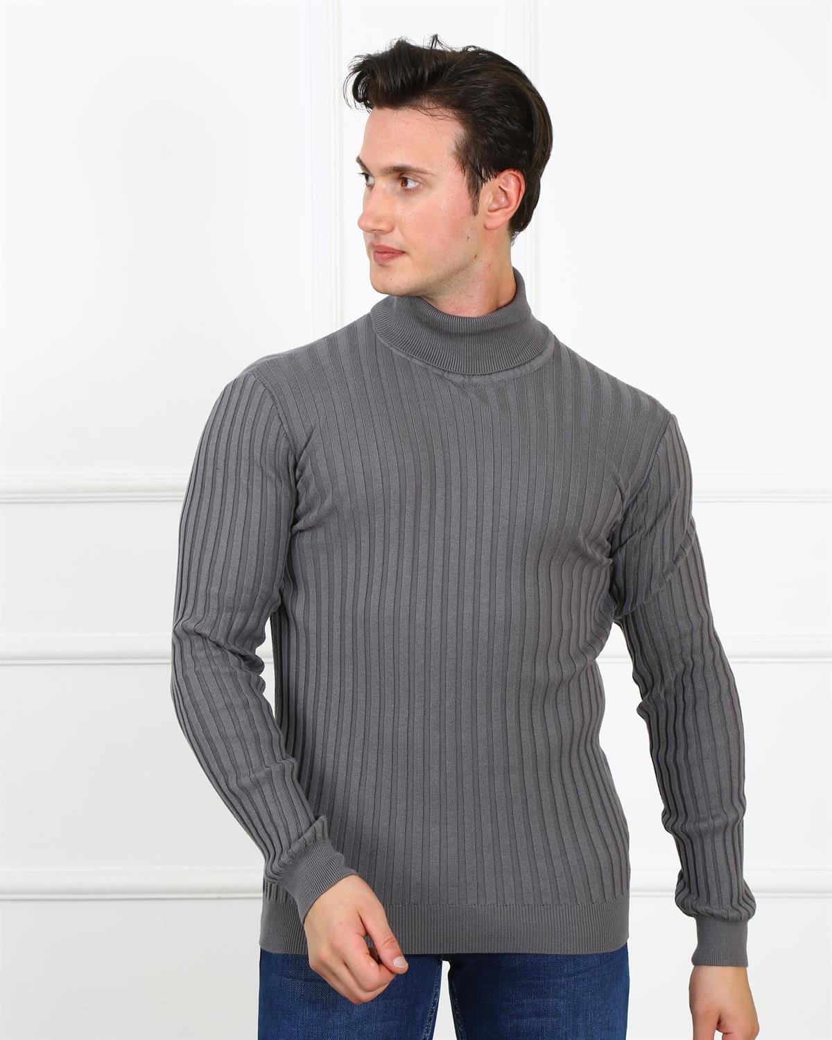 Erkek Slim Fit Trıko Et 3625 (t) GRIErkek Slim Fit Trıko Et 3625 (t) GRI