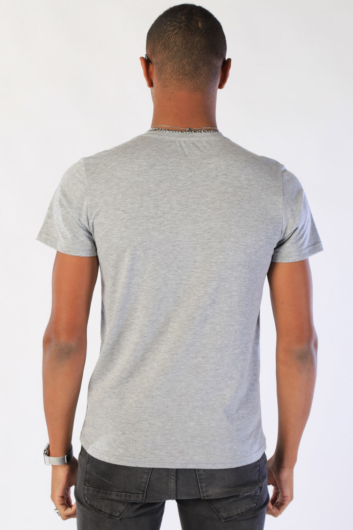 Erkek Slim Fit   Tshirt Ets 2024 GRI MELANJErkek Slim Fit   Tshirt Ets 2024 GRI MELANJ