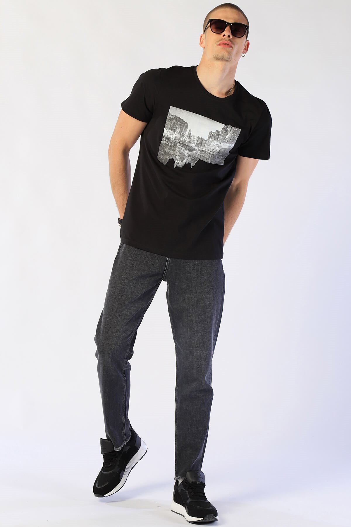 Erkek Slim Fit   Tshirt Ets 2031 SIYAHErkek Slim Fit   Tshirt Ets 2031 SIYAH