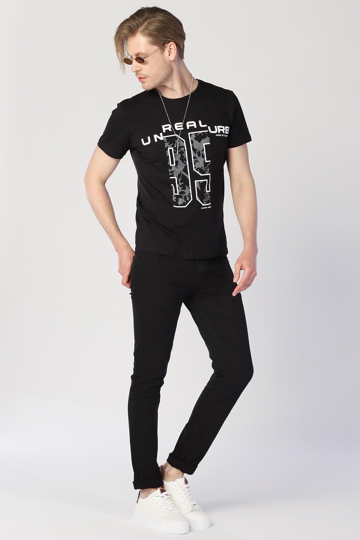 Erkek Slim Fit   Tshirt Ets 2034 SIYAHErkek Slim Fit   Tshirt Ets 2034 SIYAH