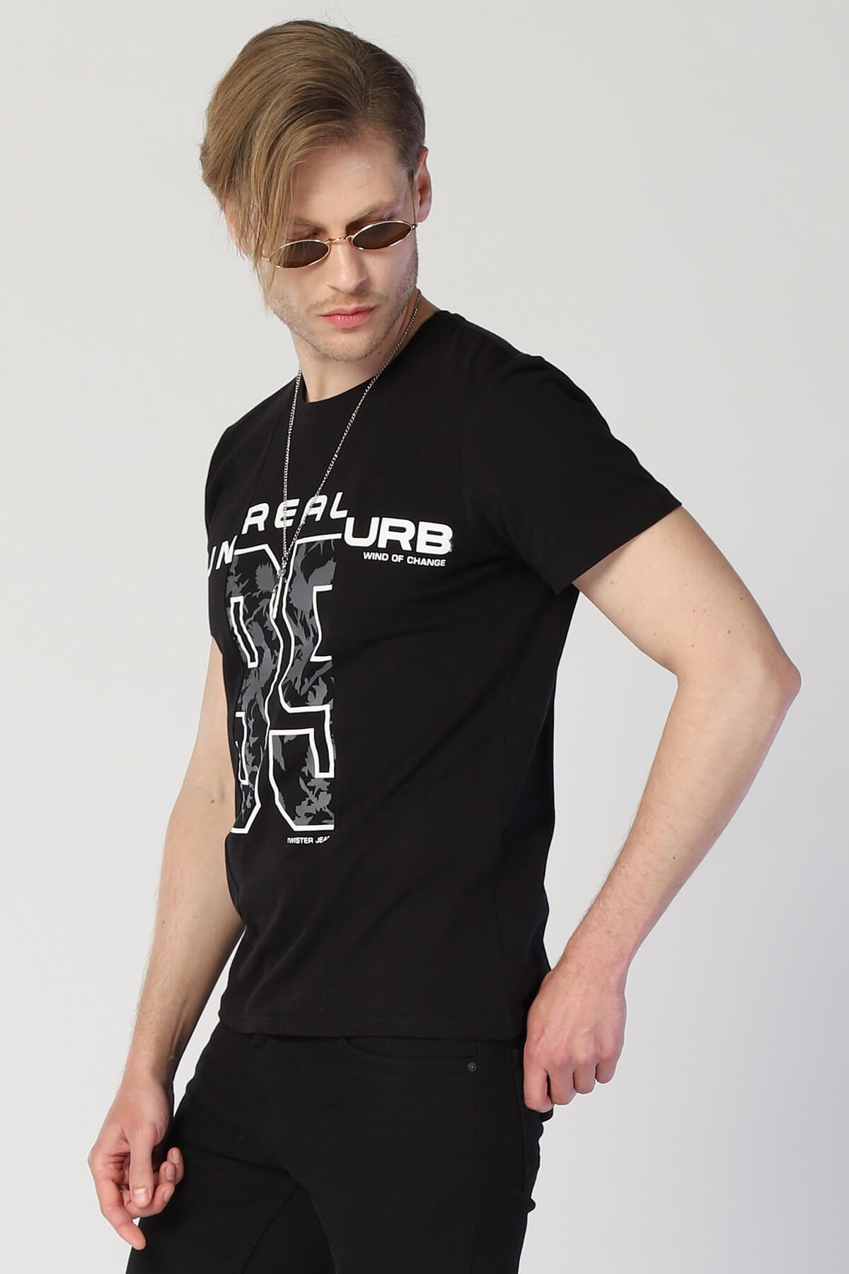 Erkek Slim Fit   Tshirt Ets 2034 SIYAHErkek Slim Fit   Tshirt Ets 2034 SIYAH