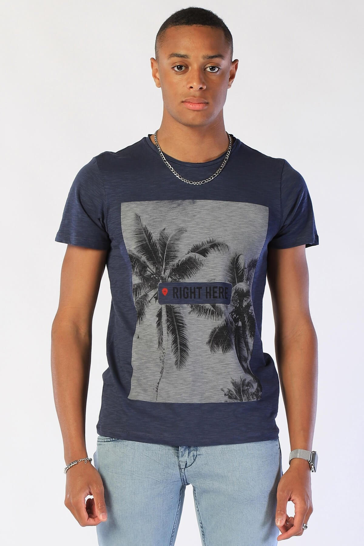 Erkek Slim Fit   Tshirt Ets 2039 INDIGOErkek Slim Fit   Tshirt Ets 2039 INDIGO
