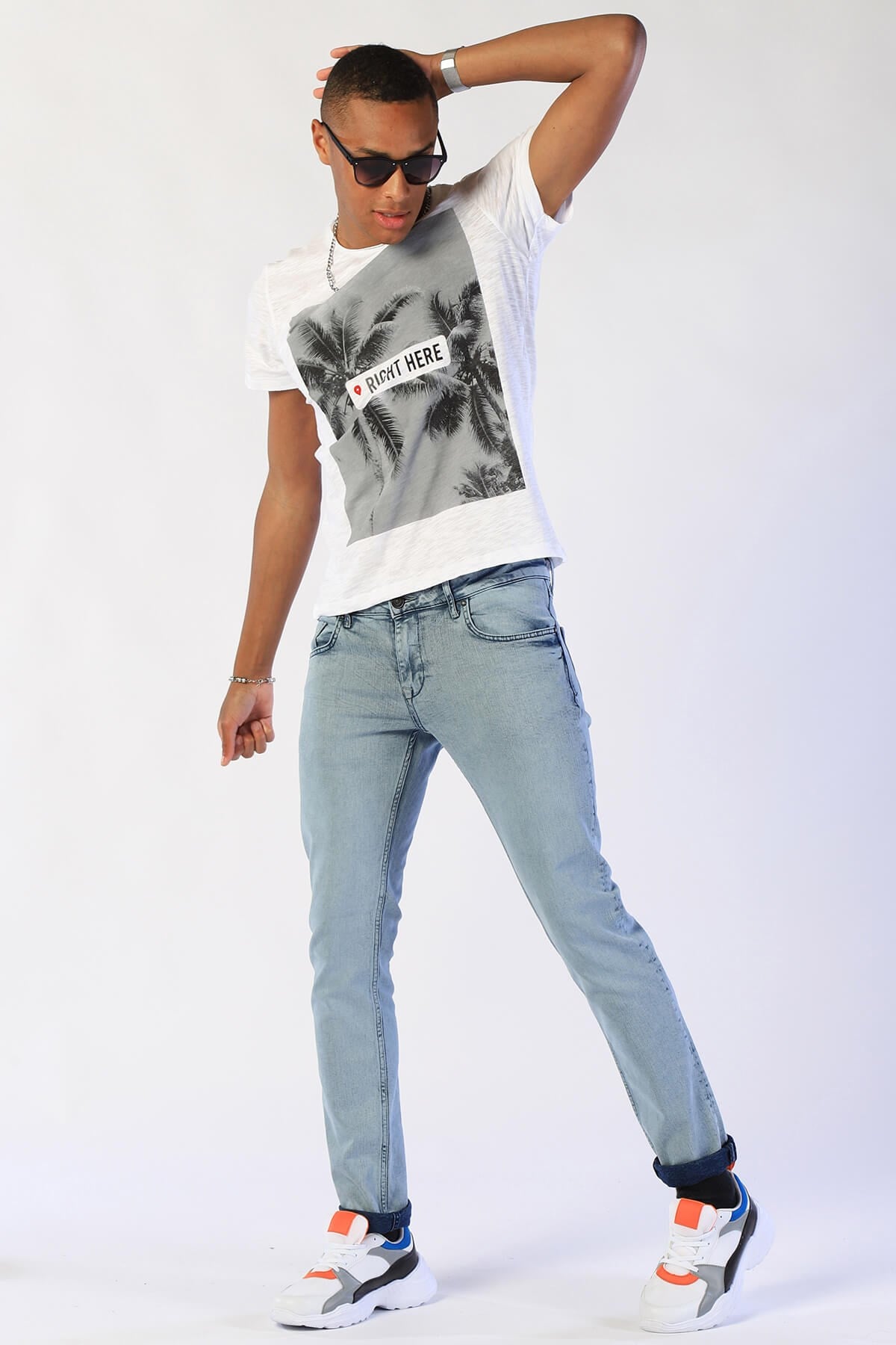 Erkek Slim Fit   Tshirt Ets 2039 BEYAZErkek Slim Fit   Tshirt Ets 2039 BEYAZ