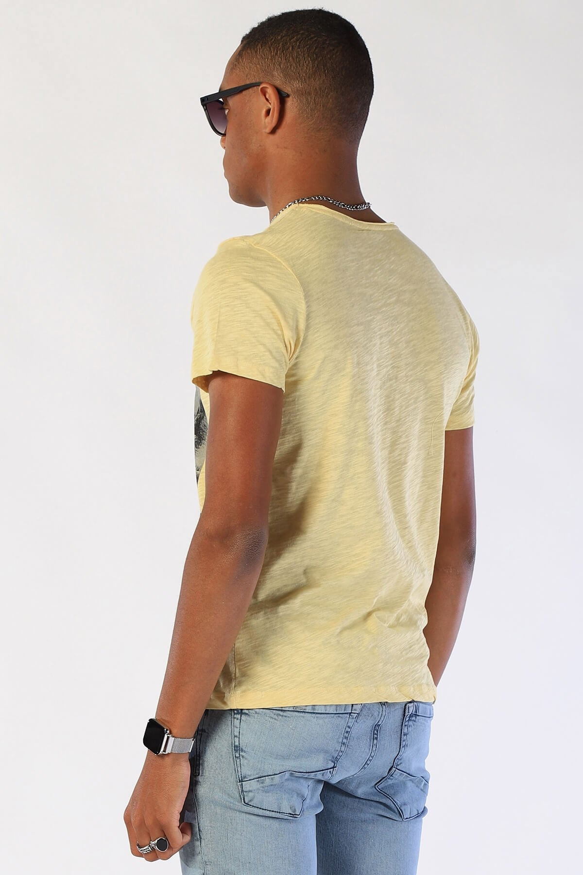 Erkek Slim Fit   Tshirt Ets 2039 SARIErkek Slim Fit   Tshirt Ets 2039 SARI