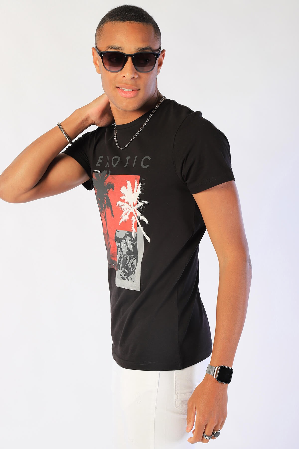 Erkek Slim Fit   Tshirt Ets 2045 SIYAHErkek Slim Fit   Tshirt Ets 2045 SIYAH