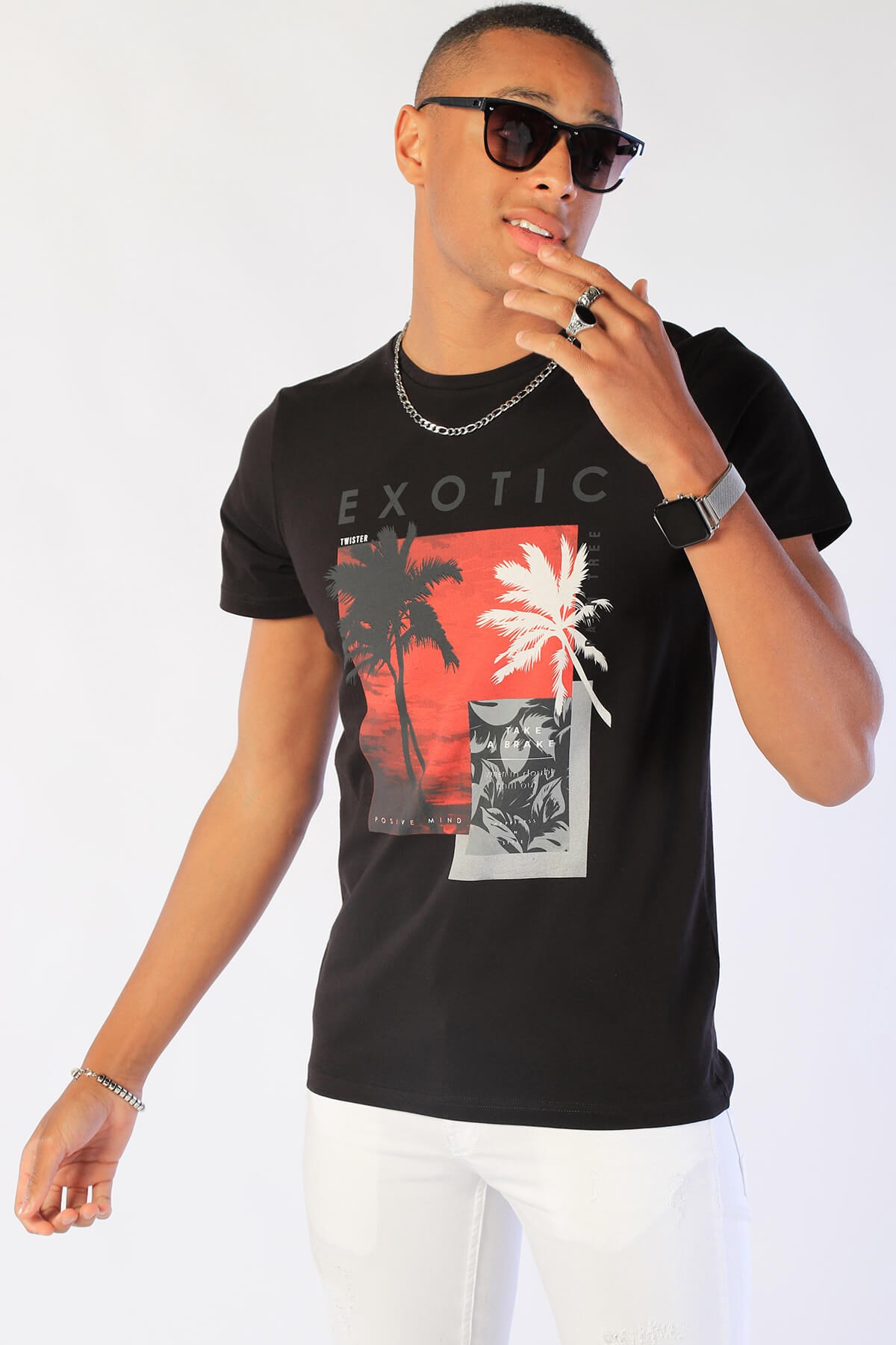 Erkek Slim Fit   Tshirt Ets 2045 SIYAHErkek Slim Fit   Tshirt Ets 2045 SIYAH