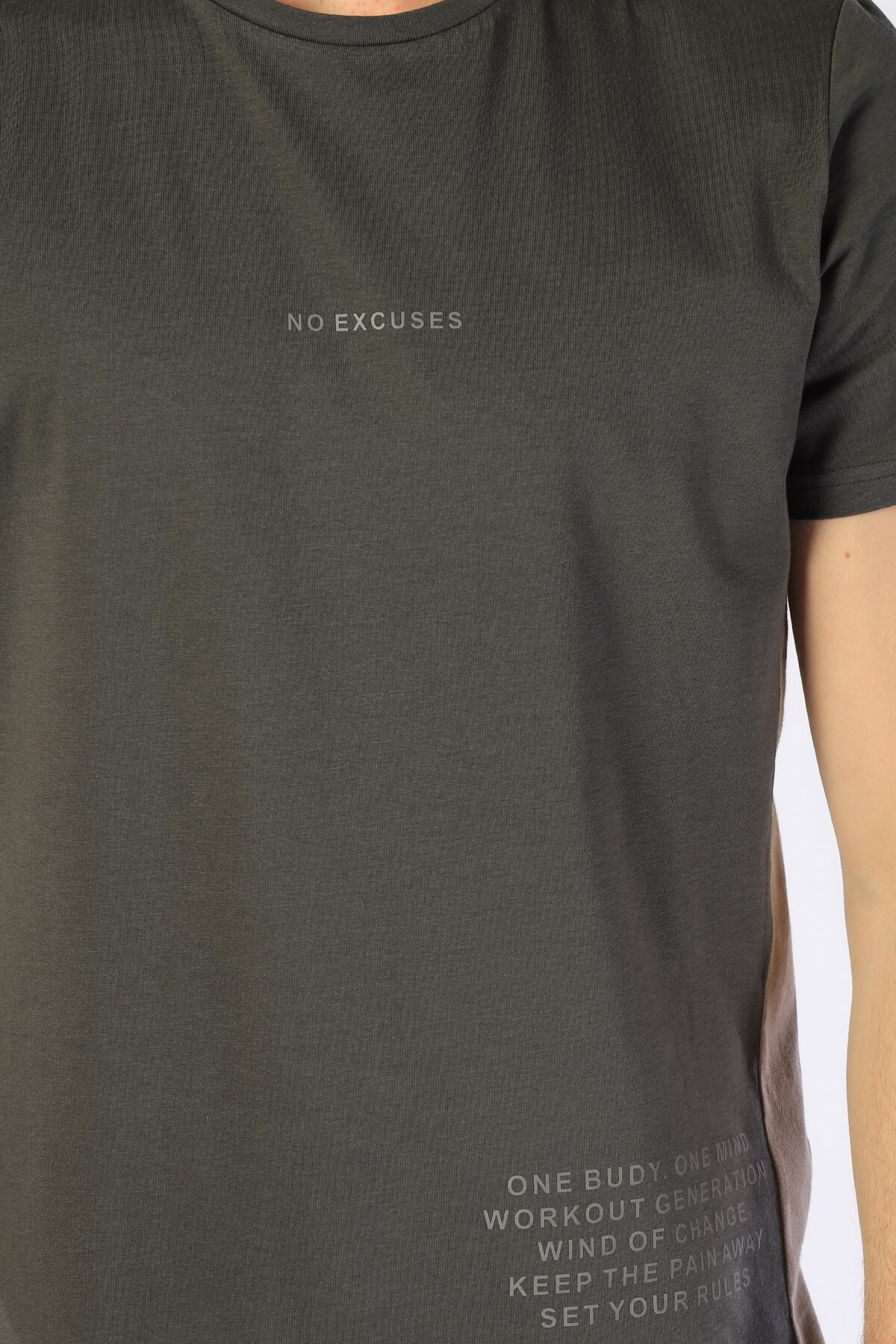 Erkek Slim Fit   Tshirt Ets 2051 HAKİErkek Slim Fit   Tshirt Ets 2051 HAKİ