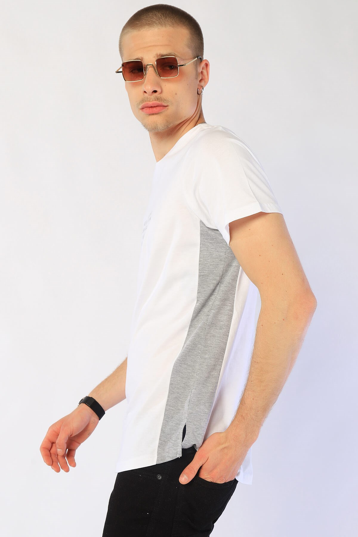 Erkek Slim Fit   Tshirt Ets 2051 BEYAZErkek Slim Fit   Tshirt Ets 2051 BEYAZ