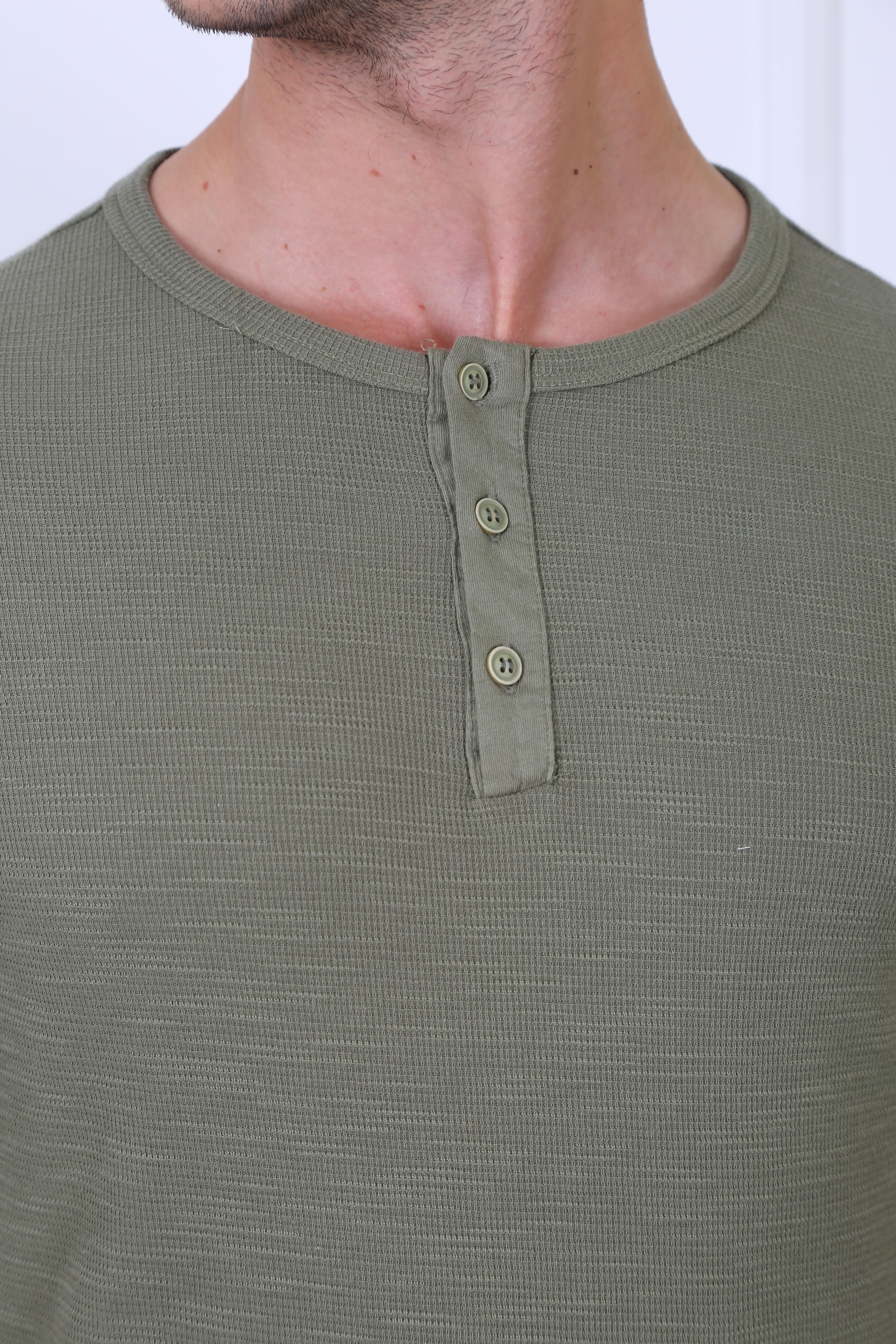 Erkek Slim Fit   Tshirt Ets 2097 HAKİErkek Slim Fit   Tshirt Ets 2097 HAKİ