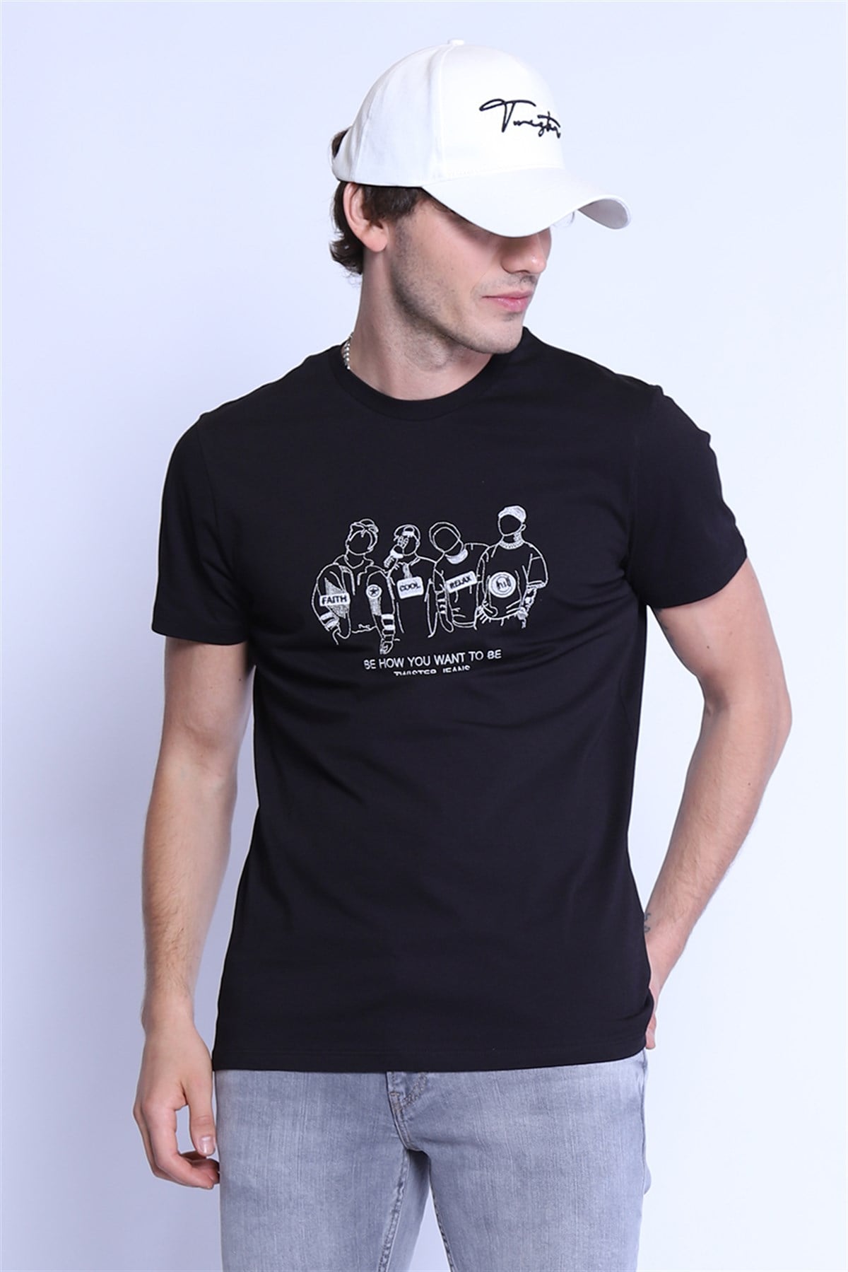 Erkek Slim Fit   Tshirt Ets 2110 SIYAHErkek Slim Fit   Tshirt Ets 2110 SIYAH