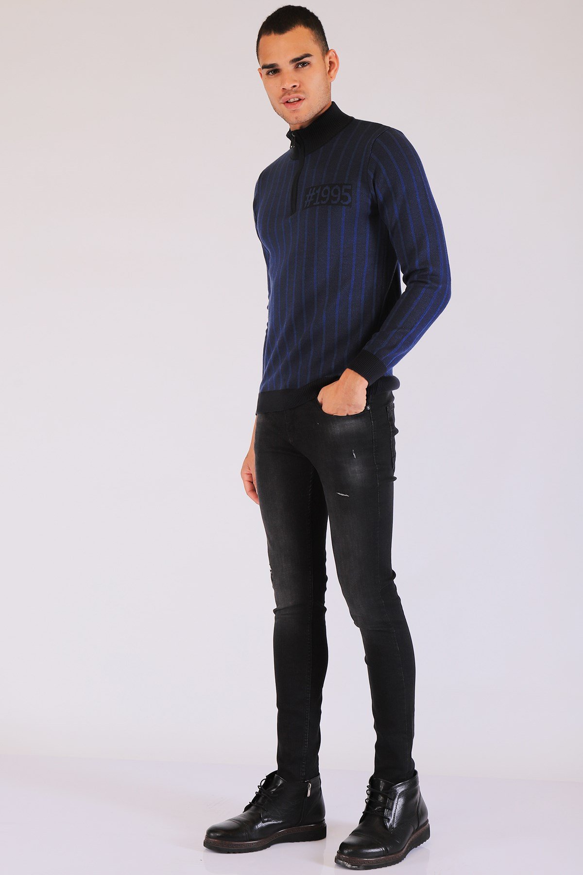 Erkek Süper Dar Fit  Normal Bel Pantolon Gana 513-21 SIYAHErkek Süper Dar Fit  Normal Bel Pantolon Gana 513-21 SIYAH