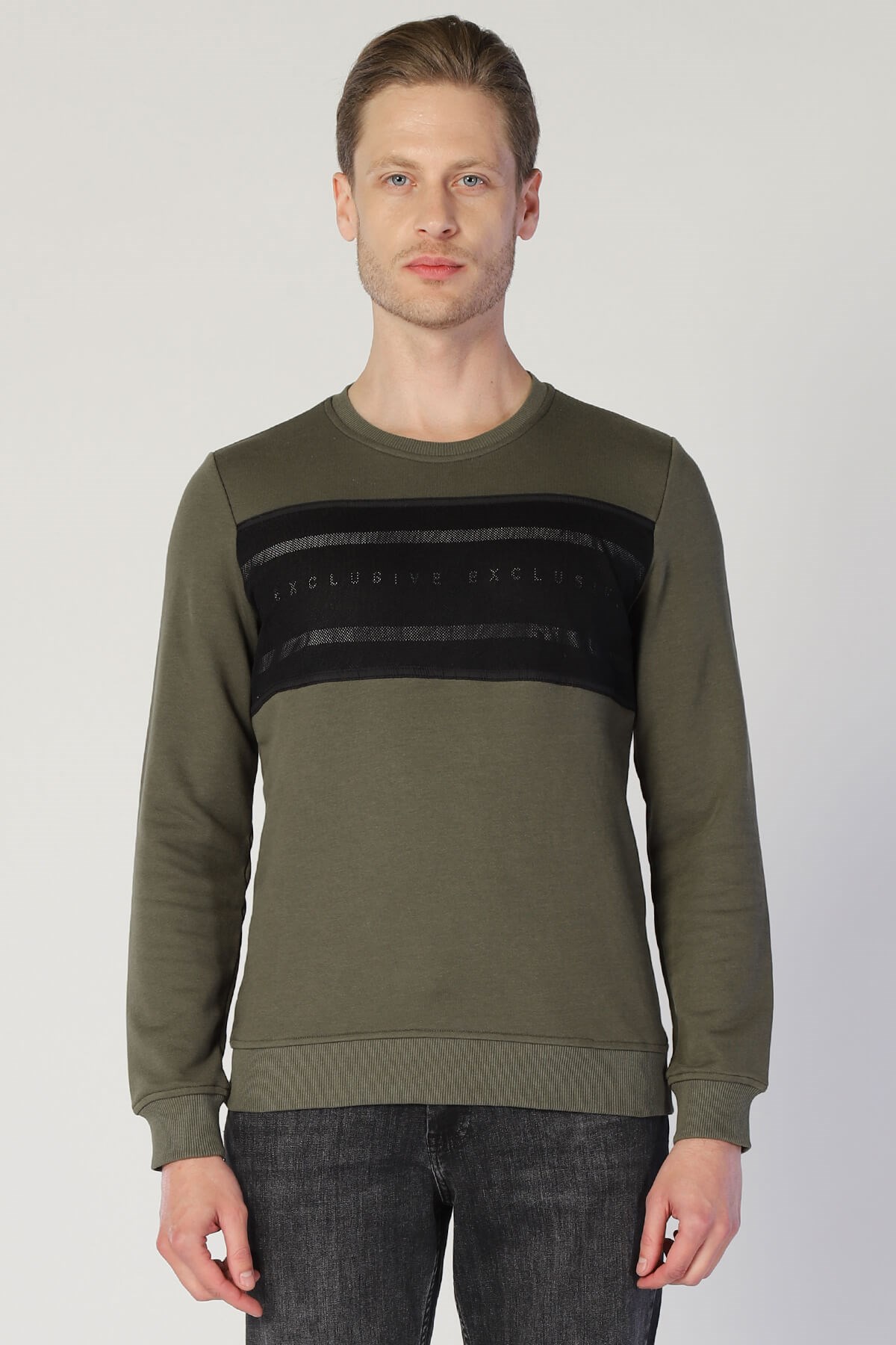 Erkek  Sweatshirt Esw 2031 (t) HAKİErkek  Sweatshirt Esw 2031 (t) HAKİ