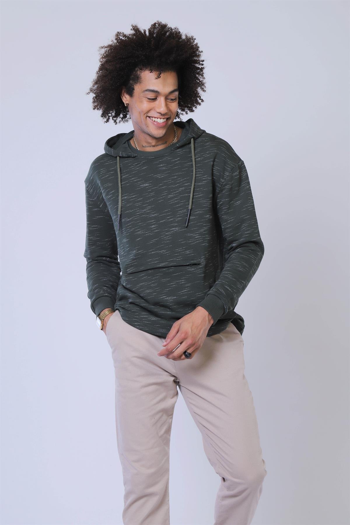 Erkek  Sweatshirt Esw 2049 (t) HAKİErkek  Sweatshirt Esw 2049 (t) HAKİ
