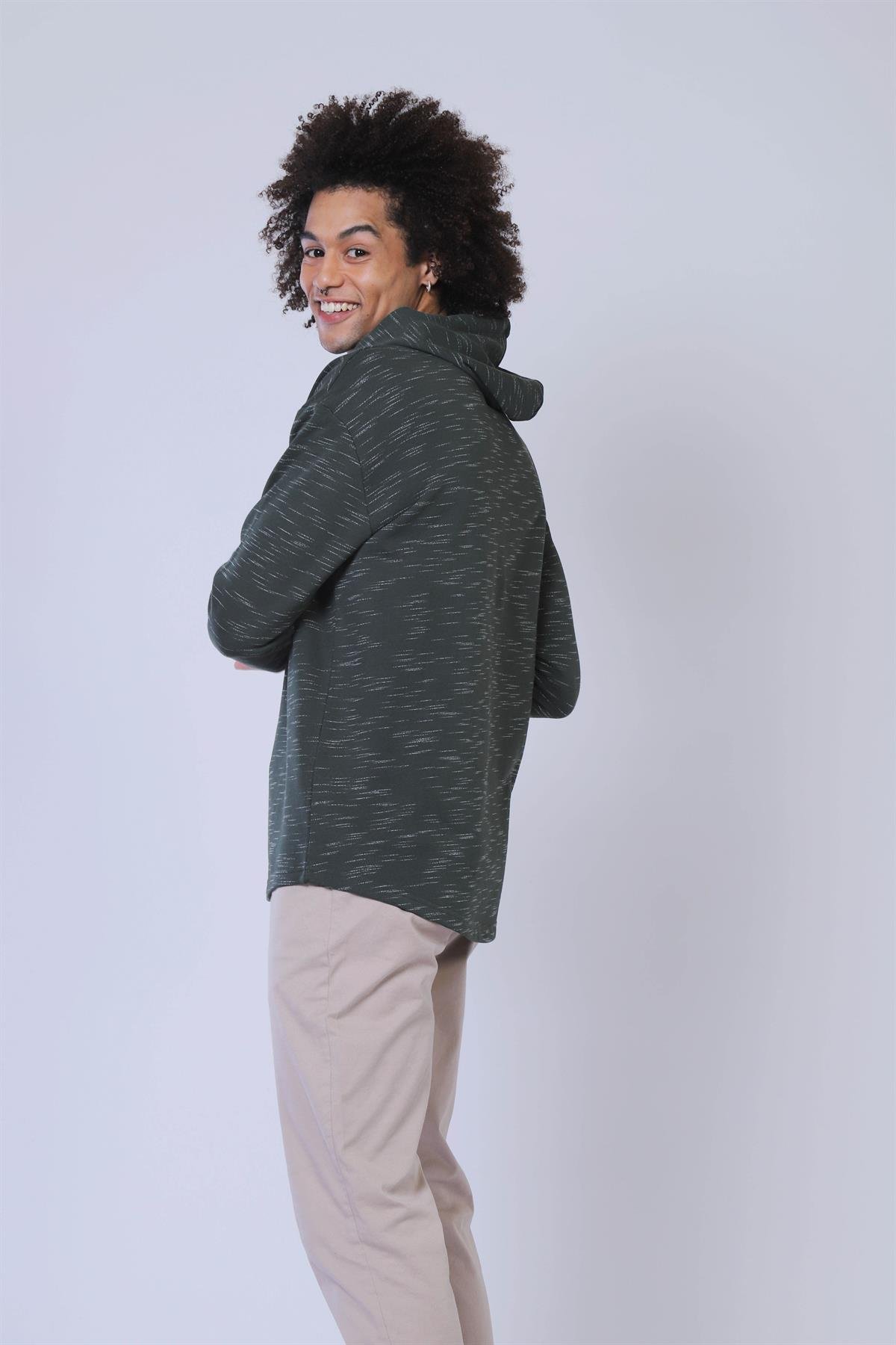 Erkek  Sweatshirt Esw 2049 (t) HAKİErkek  Sweatshirt Esw 2049 (t) HAKİ