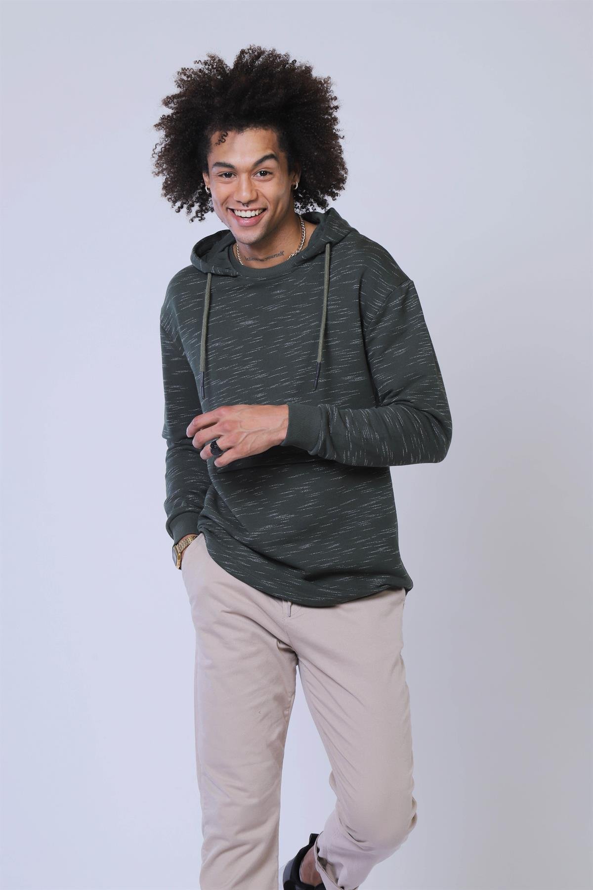 Erkek  Sweatshirt Esw 2049 (t) HAKİErkek  Sweatshirt Esw 2049 (t) HAKİ