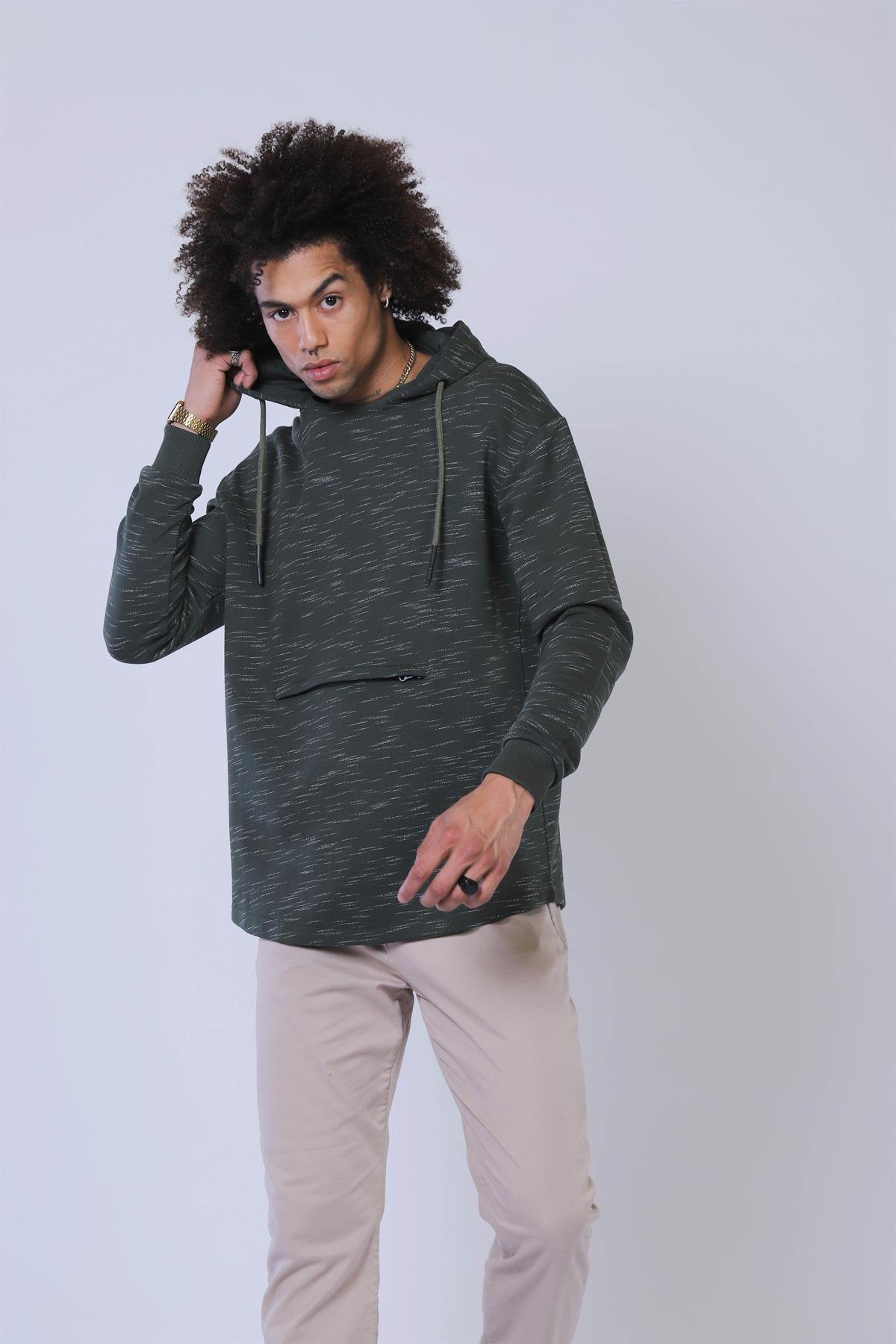 Erkek  Sweatshirt Esw 2049 (t) HAKİErkek  Sweatshirt Esw 2049 (t) HAKİ