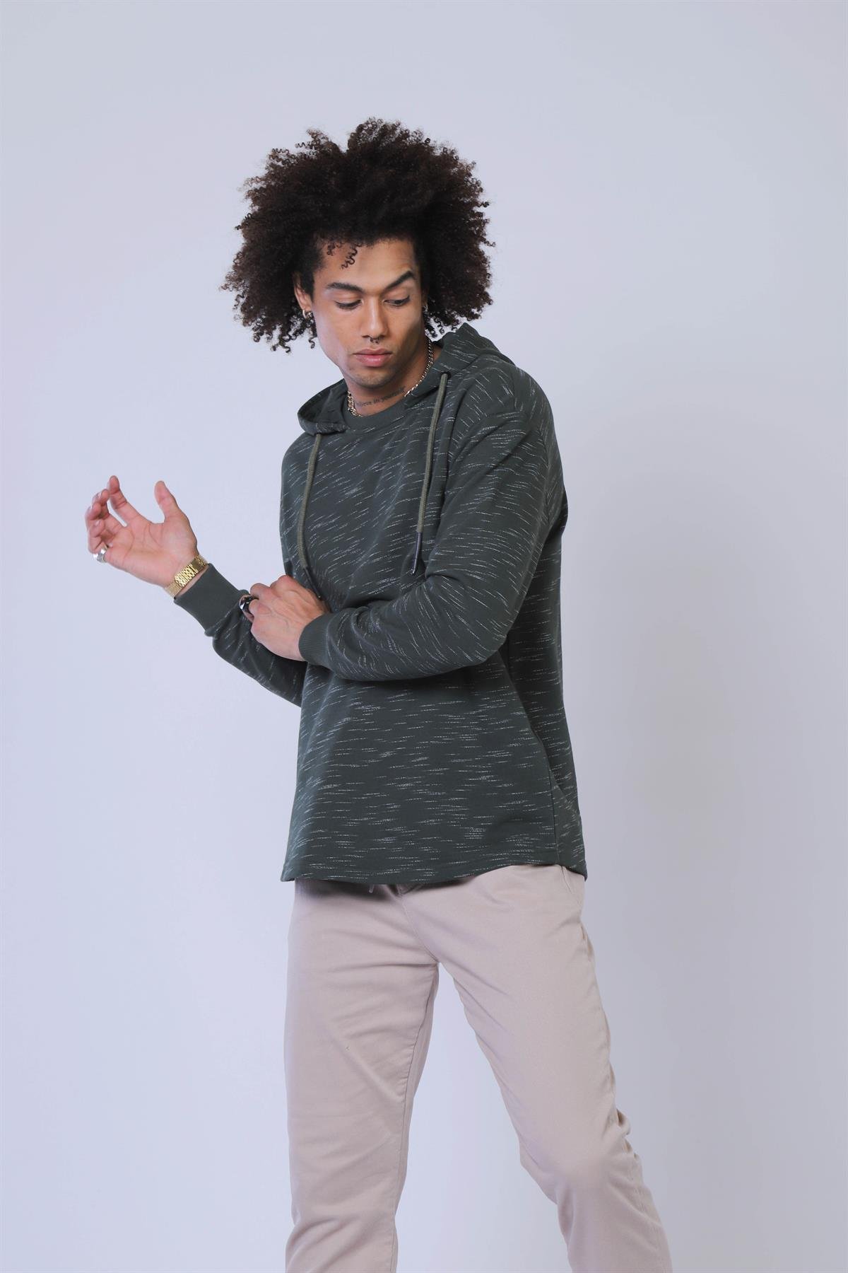Erkek  Sweatshirt Esw 2049 (t) HAKİErkek  Sweatshirt Esw 2049 (t) HAKİ