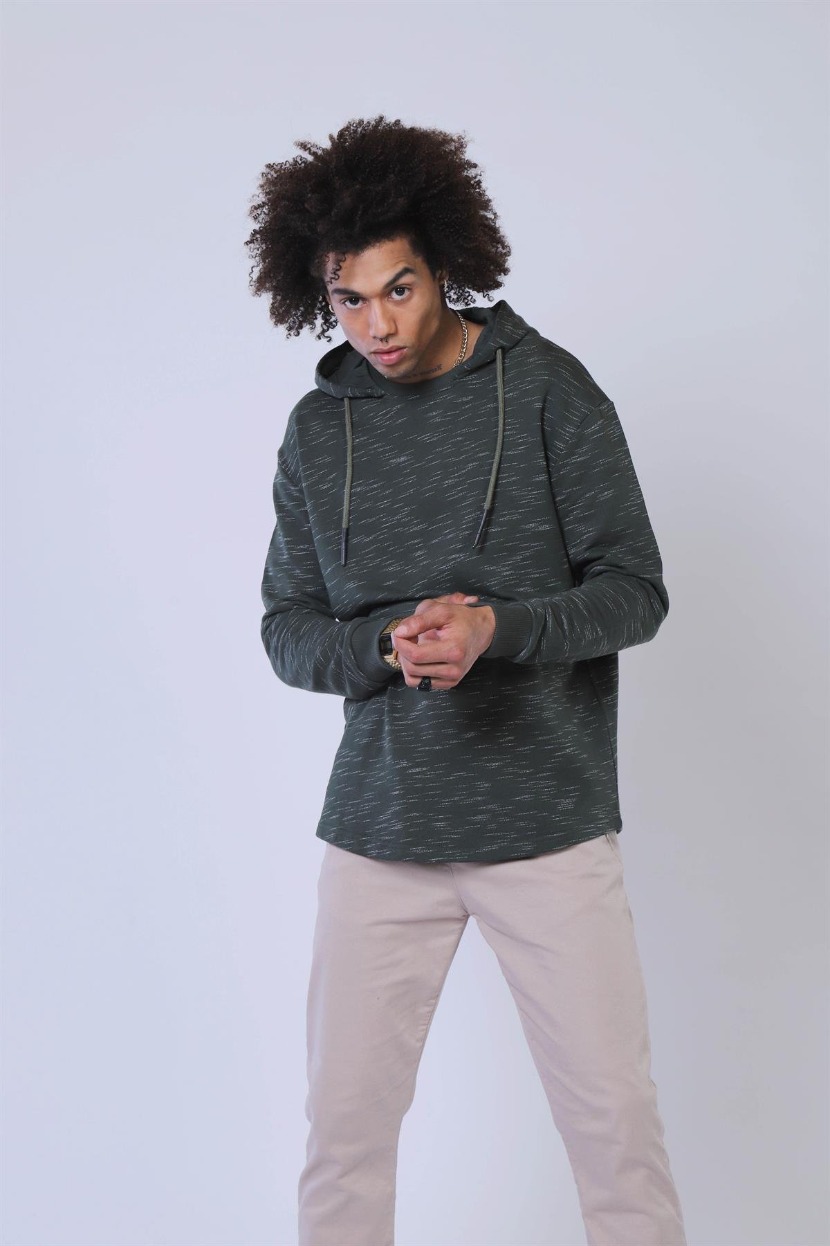 Erkek  Sweatshirt Esw 2049 (t) HAKİErkek  Sweatshirt Esw 2049 (t) HAKİ
