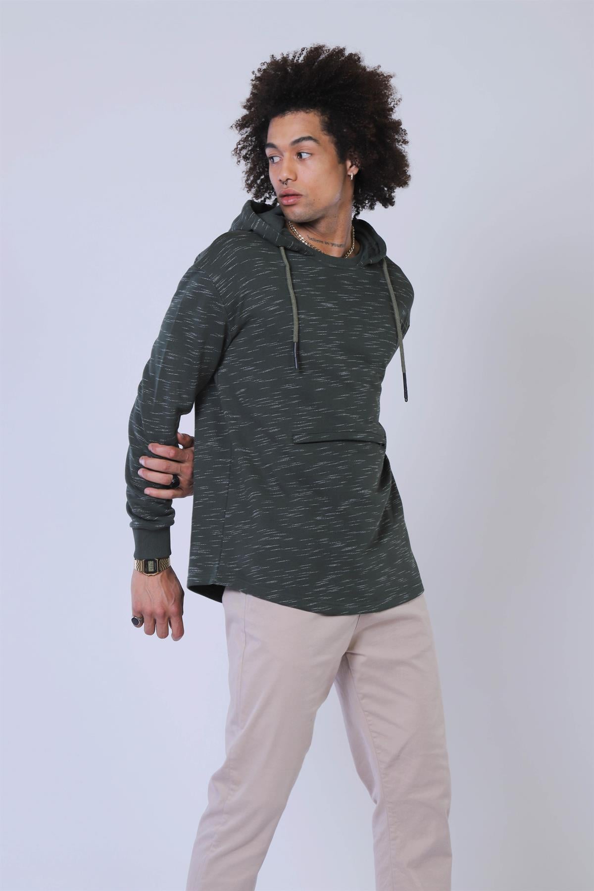 Erkek  Sweatshirt Esw 2049 (t) HAKİErkek  Sweatshirt Esw 2049 (t) HAKİ