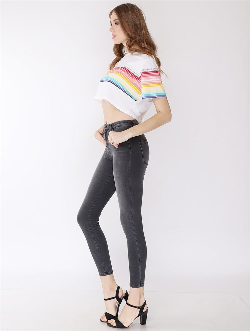EVA 9028-58 Crop  Füme JeanEVA 9028-58 Crop  Füme Jean