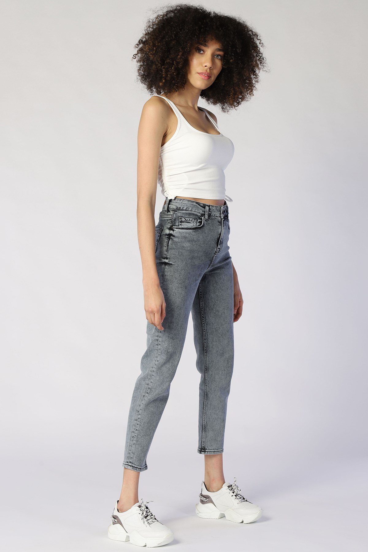 Kadın Mom Fit  Yüksek Bel Pantolon Sandy 9328-04-a LACIVERTKadın Mom Fit  Yüksek Bel Pantolon Sandy 9328-04-a LACIVERT