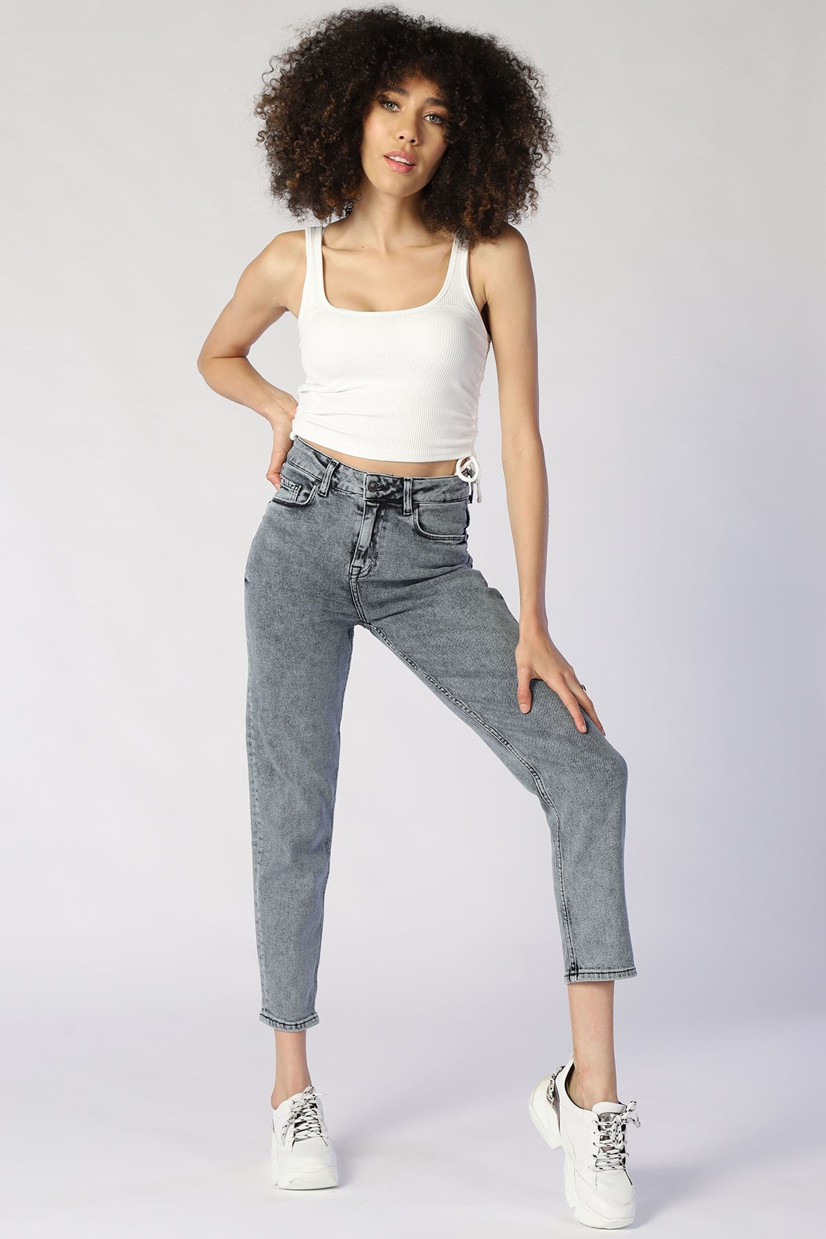 Kadın Mom Fit  Yüksek Bel Pantolon Sandy 9328-04-a LACIVERTKadın Mom Fit  Yüksek Bel Pantolon Sandy 9328-04-a LACIVERT