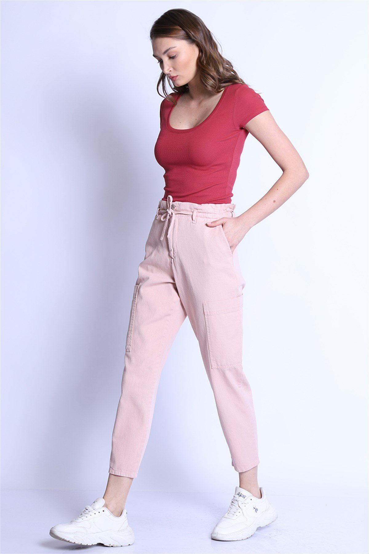 Kadın    Pantolon Bp 9382 non-denim PUDRAKadın    Pantolon Bp 9382 non-denim PUDRA