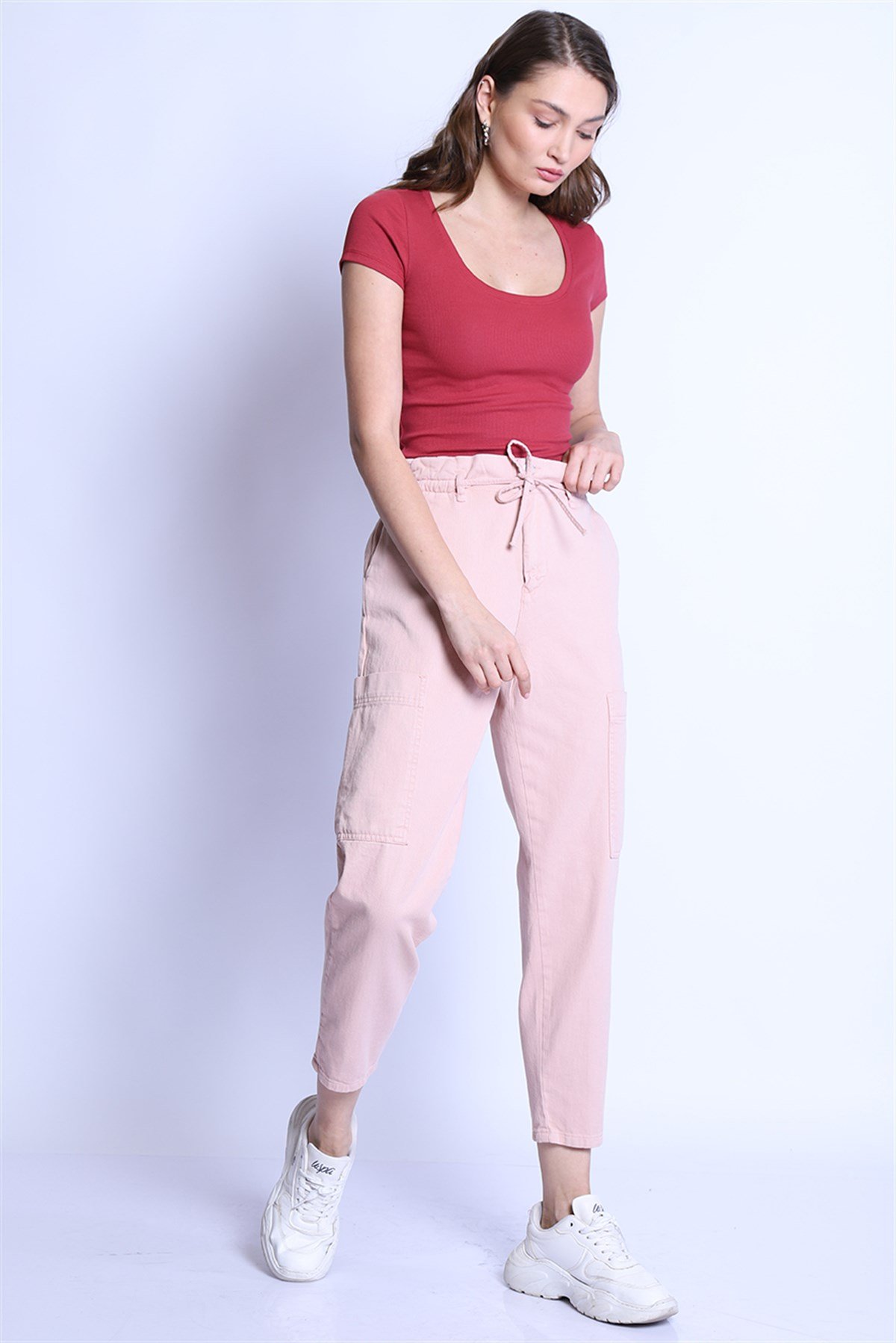 Kadın    Pantolon Bp 9382 non-denim PUDRAKadın    Pantolon Bp 9382 non-denim PUDRA