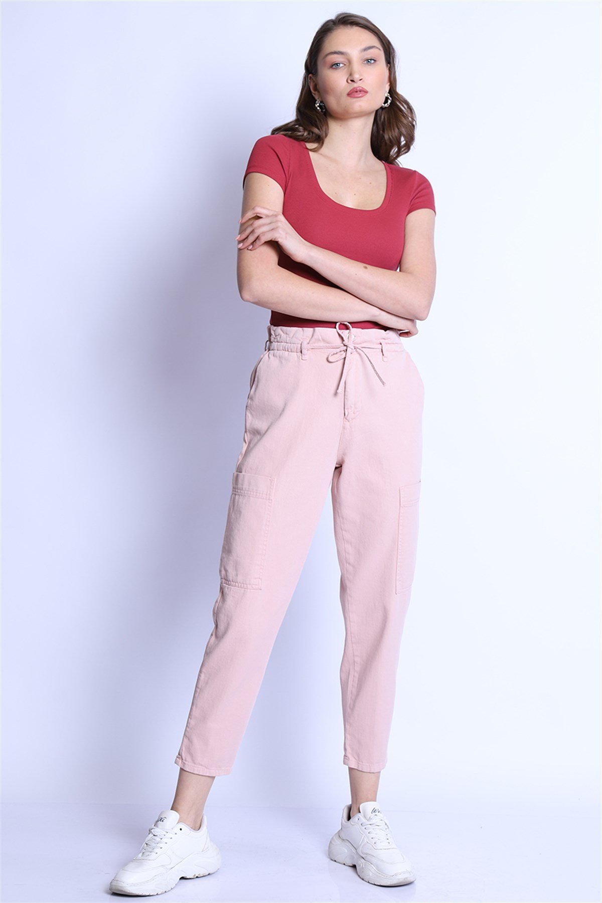 Kadın    Pantolon Bp 9382 non-denim PUDRAKadın    Pantolon Bp 9382 non-denim PUDRA