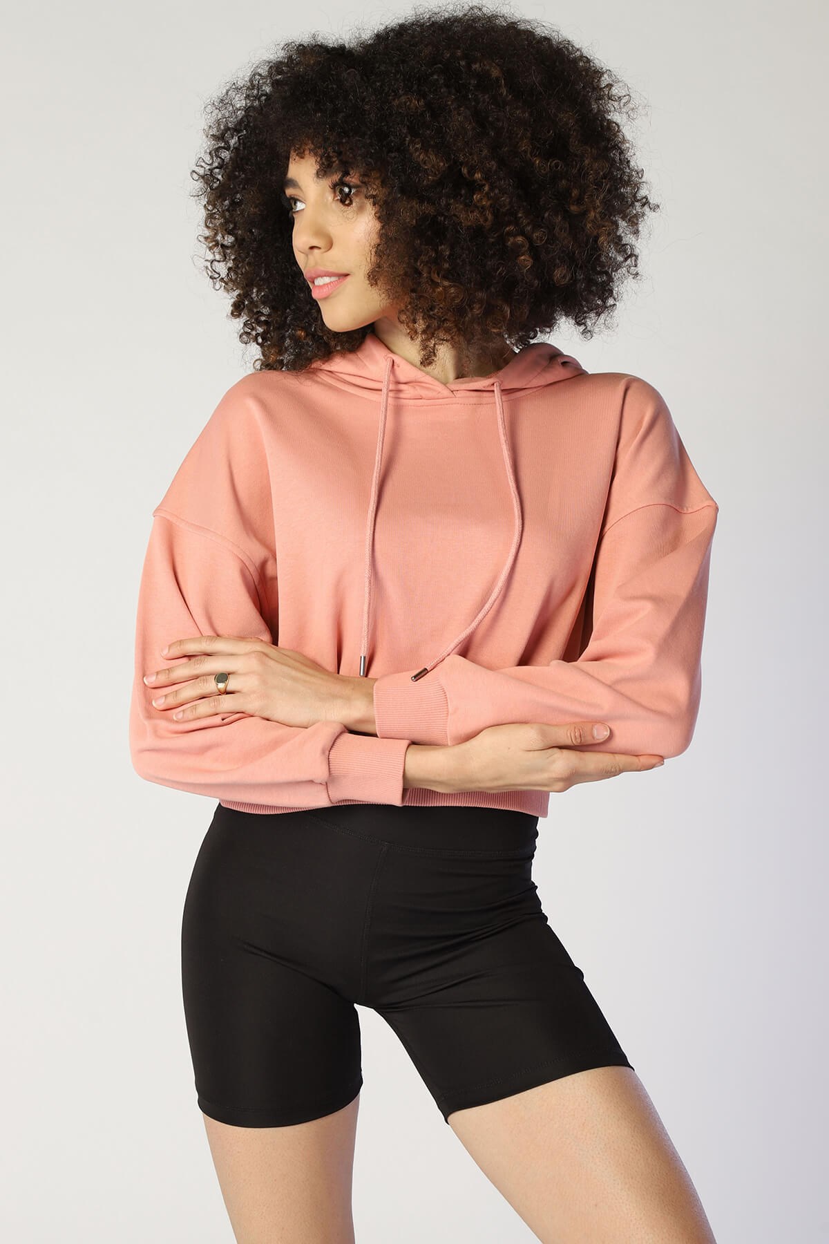 Kadın  Sweatshirt Bsw 1001 GÜL KURUSUKadın  Sweatshirt Bsw 1001 GÜL KURUSU