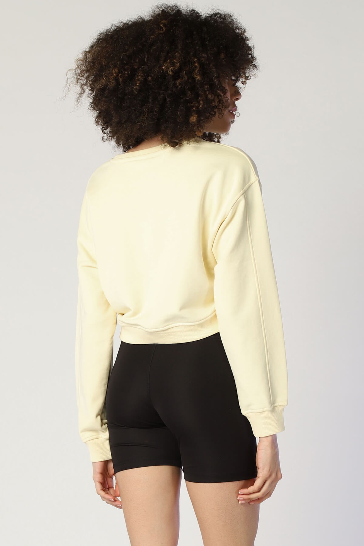 Kadın  Sweatshirt Bsw 1002 SARIKadın  Sweatshirt Bsw 1002 SARI