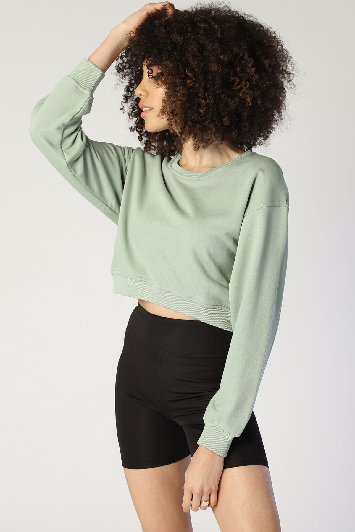 Kadın  Sweatshirt Bsw 1002 SU YEŞİLİKadın  Sweatshirt Bsw 1002 SU YEŞİLİ